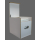 Toiletten Hocker weiß mit Toilette Porta Potti 165 - Polster schwarz Stauraum Hocker