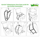 Gurt für Toilettenhocker Porta Potti und Bi-Pot zum leichten Herausheben