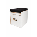 Toilettenhocker weiß Porta Potti 165 Polster schwarz Set mit Toilette und Zubehör