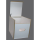 Toiletten Hocker Weiß Porta Potti 165 Polster schwarz Set mit Toilette und Zubehör