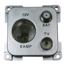 C-Line 12V-Steckdose mit Antennen- und...