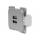C-Line Doppel-USB Dose viereckig 1A+2.1A - silber (3035)