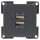 C-Line Doppel-USB Dose viereckig 1A+2.1A - anthrazit (3036)