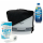 Toilettenset Thetford Porta Potti 145 mit schwarzem Stoffhocker, Aqua Kem Blue und Toilettenpapier