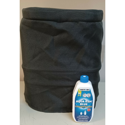 Toilettenset Thetford Porta Potti 365 mit Stoffhocker Aqua Kem Blue ohne Toilettenpapier