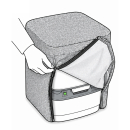 Toilettenset Thetford Porta Potti 365 mit Stoffhocker ohne Sanitärflüssigkeit mit Toilettenpapier