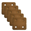 PVC-Scharniere braun 5-er Set - Kunststoff-Scharnier -...