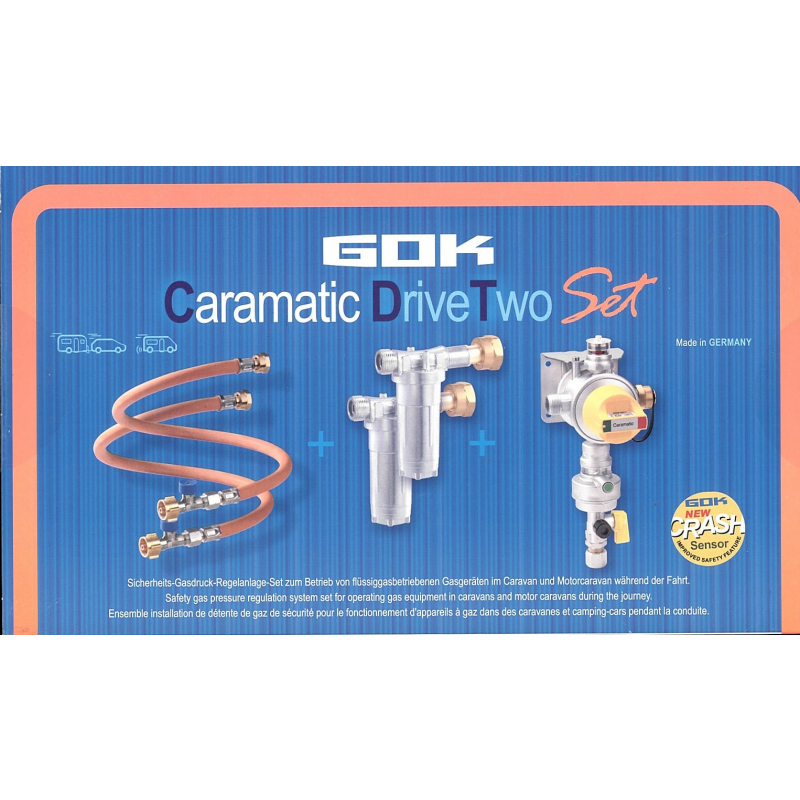 GOK Caramatic DriveTwo Set Gasdruckregler horizontal 30 mbar + Gasfil,  275,00 €