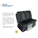 3er-Sitzschlafbank SAF43 für den VW T 5 / T 6  KR komplett mit Bodenplatte- Liegefläche 120 x 195 cm,  inkl. Einbau