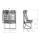 Sitzbank mit 2 komfortablen Einzelsitzen Iveco Daily und Montageadapter