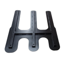 Sitzbank Schlafsitzbank FASP Divano 506 Bedienhebel links - grau/schwarz - mit Isofix  inkl. Erhöhungsadapter und Montageadapter