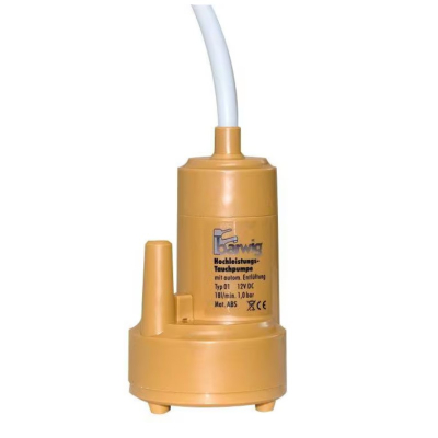 Barwig Hochleistungs-Tauchpumpe Kraftprotz - 12 V - 18 Liter - 1 bar