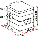 Fiamma Bi-Pot 39 tragbare Toilette - Campingtoilette