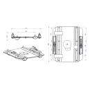 Mobiframe Drehkonsole Doppelsitz für VW T5 / T6