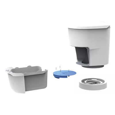 Toilette Clesana C1 mit Rund-Sockel