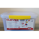 Farbenfrohes Geschirrset CLEVER VANS 12-tlg - eckig - mit Stapelbox