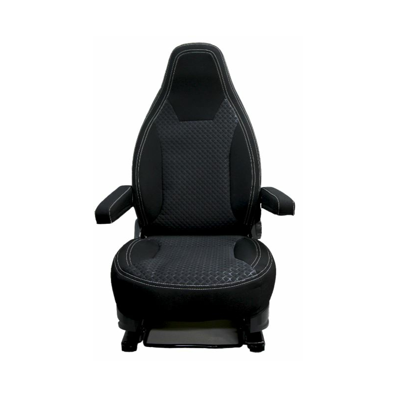 Sitzbezug für Fiat Ducato Einzelsitze mit Klettverschluss und integrierten  Kopfstütze schwarz