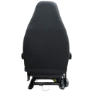 2x Sitzbezüge für Fiat Ducato Einzelsitze mit Klettverschuss und integrierten Kopfstütze grau/schwarz
