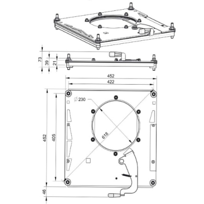 Mobiframe Drehkonsole Beifahrerseite MB Vito/Viano ab 2014 / Sprinter M907 ab 2019