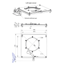 Mobiframe Drehkonsole Fahrerseite für VW Crafter 2017-2021 inkl. Handbremsadapter