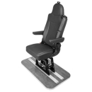 Einzelsitz Taxi universell mit Sockel 290 mm, Isofix, Armlehnen - zum nachträglichen Einbau - für viele Fahrzeugmodelle