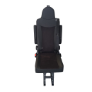 Einzelsitz Taxi universell mit Sockel 290 mm, Isofix, Armlehnen - zum nachträglichen Einbau - für viele Fahrzeugmodelle