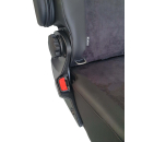 Einzelsitz Taxi universell mit Sockel 290 mm, Isofix, Armlehnen - zum nachträglichen Einbau - für viele Fahrzeugmodelle