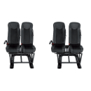 Sitzbank RAM03 mit Längsverstellung, Armlehne - 2 komfortable Einzelsitze für MAN TGE inkl. Montageadapter (Sitzhöhe 57,90 cm)