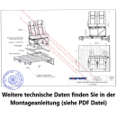 Sitzbank RAM03 für Iveco Daily - Sitzhöhe 57,90 - 2 komfortable Einzelsitze mit Längsverstellung, Armlehne, Montageadapter