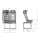 Sitzbank mit Längsverstellung, Armlehne - 2 komfortable Einzelsitze für VW Crafter inkl. Montageadapter (Sitzhöhe 57,90 cm)