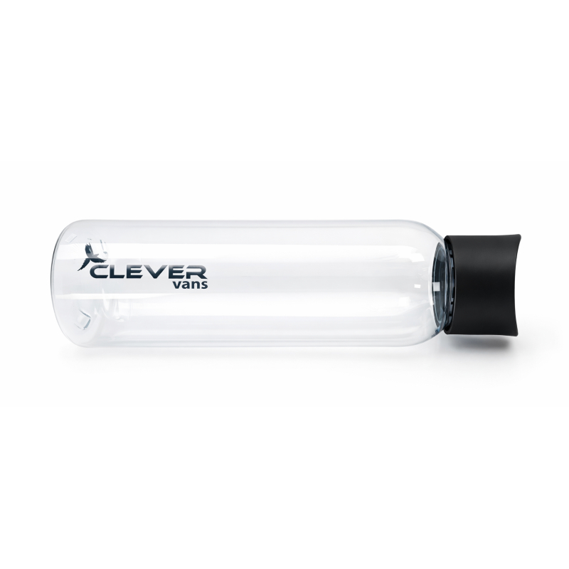 Wasserflasche Mit Tragegriff CyP Brands Sevilla FC Sportflasche – Offizielle Wasserflasche Mit Wappen, Milliliter-Skala, Schraubverschluss & Tragegriff, Schwarz – Ideal Für Tägliche Flüssigkeitsmessung & Als Geschenk
