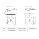 Mobiframe Drehkonsole Fahrerseite für MB Vito/Viano ab 2015 / Sprinter M907 ab 2019 - mit Handbremsenset