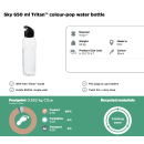 Sportflasche CLEVER VANS 650 ml schwarz, transparent