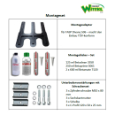 Sitzbank Schlafsitzbank FASP Divano 506 Bedienhebel links - grau/schwarz - mit Isofix und Montageadapter