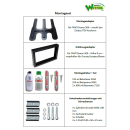 Sitzbank Schlafsitzbank FASP Divano 506 Bedienhebel rechts - schwarz - mit Isofix inkl. Erhöhungsadapter und Montageadapter