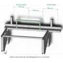 3-er SVB Schlafsitzbank EVO 3  für die VW T 5 / T 6 Fahrzeuge mit Fahrzeugboden-Anbindung (Starr- oder Klick-System) und Montageset
