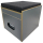 Komplettset Toiletten Hocker grau mit Toilette Porta Potti 365, Polster schwarz Stauraum Hocker und 2 Thetford Aqua Kem 2 Liter