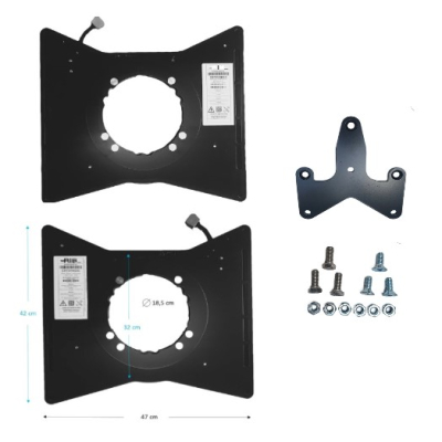 Scopema Drehkonsolen-Set Fahrer/Beifahrerseite für Ford Transit/Tourneo/Custom V362 ab 2013/V363 ab 2014 - mit ACAFMTC-Adapter - CBTO19G3C / CBTO19D3C