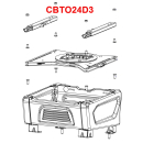 Drehkonsolen-Set Fahrer/Beifahrerseite für Ford Transit Custom ab 2023 - CBTO24G3 / CBTO24D3 - von Scopema