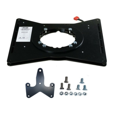 Scopema Drehkonsole Fahrerseite für Ford Transit/Tourneo/Custom V362 ab 2013/V363 ab 2014 - mit ACAFMTC Adapter für Handbremstieferlegung und AHPFTCUST Handbremsabdeckung - CBTO19G3CFM