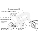 Scopema Drehkonsole Fahrerseite für Ford Transit/Tourneo/Custom V362 ab 2013/V363 ab 2014 - mit ACAFMTC Adapter für Handbremstieferlegung und AHPFTCUST Handbremsabdeckung - CBTO19G3CFM