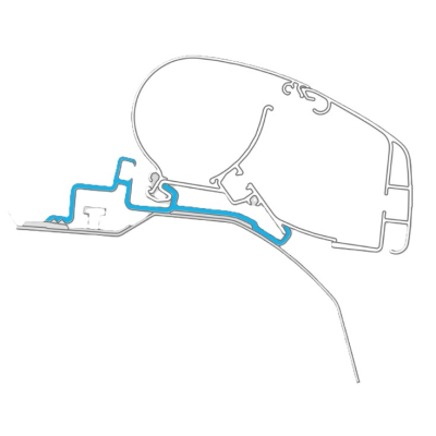 Dometic Dachmarkisenadapter 044 für Fiat Ducato / Peugeot Boxer / Citroen Jumper für Markisen PR2000/2500