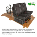Universelle Fahrzeug-Bodenplatte mit Isolierung, Aluminiumschienen & Kleber – Leichtbau-Verbundboden für Camper & Transporter