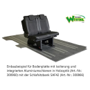 Bodenplatte mit Isolierung und Aluminiumschienen - universell - für viele Fahrzeugmodelle geeignet - mit Kleber  2 Schienen LR/L2 Holzoptik Marina