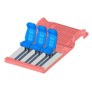 Einrichtung für Doppelkabiner-Kastenwagen - Komplettset mit Einzelsitzen, Bodenplatte, Trennwand und Montagekit - Typ MIXTO - VW T6 Transporter - KR