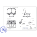 2er-Sitzschlafbank SAF42 für viele Fahrzeugmodelle inkl. Montageset Bodenplatte mit 2 Schienen / LR/ PVC Holzoptik-Breite 97 cm-1 Untersitz-Schublade