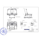 2er-Sitzschlafbank SAF42 für viele Fahrzeugmodelle inkl. Montageset Bodenplatte mit 2 Schienen / KR / PVC Holzoptik-Breite 97 cm-ohne Zubehör