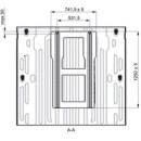 2er-Sitzschlafbank SAF42 für viele Fahrzeugmodelle inkl. Montageset Bodenplatte mit 4 Schienen / KR / PVC Holzoptik-Breite 97 cm-1 Untersitz-Schublade