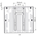 2er-Sitzschlafbank SAF42 für viele Fahrzeugmodelle inkl. Montageset Bodenplatte mit 2 Schienen / LR / PVC Holzoptik Marina-Breite 100 cm-1 Untersitz-Schublade