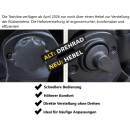 Einzelsitz Taxi universell mit Sockel 290 mm, Drehkonsole, Isofix, Armlehnen - mit Montageset - zum nachträglichen Einbau - für viele Fahrzeugmodelle